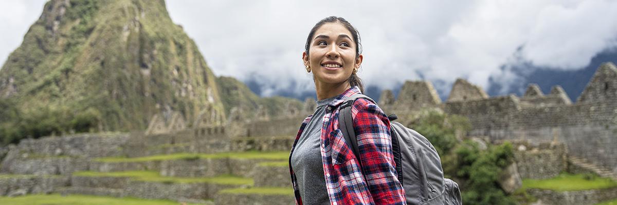 Bask in the sun in Peru! - background banner